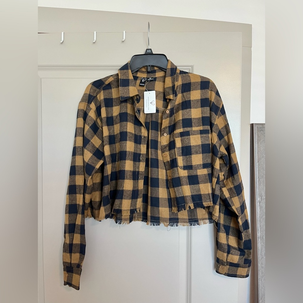 NWT Windsor cropped flannel